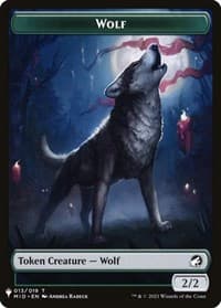 Wolf // Soldier Double-Sided Token - The List Reprints - Magic: The Gathering card