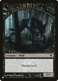 Wolf // Cat Double-Sided Token - The List Reprints - Magic: The Gathering card