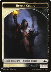 Human Cleric // Emblem - Arlinn, Embraced by the Moon Double-Sided Token - The List Reprints - Magic: The Gathering card
