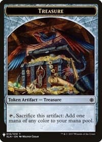 Treasure // Golem Double-sided Token - The List Reprints - Magic: The Gathering card
