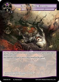 Roar of Dark Blessing - Crimson Moon's Battleground - Force of Will card