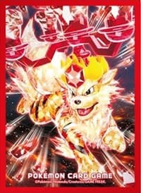Pokemon TCG: Pokemon Center Japan Exclusive Card Sleeves - Terastal Arcanine (64-Pack) - Pokemon International Card Sleeves - Card Sleeves card
