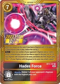 Hades Force (2023 Store Top 4) - Dimensional Phase - Digimon Card Game card