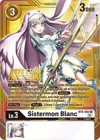 Sistermon Blanc (2023 Store Participant) - Double Diamond - Digimon Card Game card