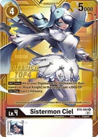 Sistermon Ciel (2023 Store Top 4) - Double Diamond - Digimon Card Game card