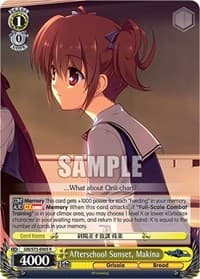 Afterschool Sunset, Makina - The Fruit of Grisaia - Weiss Schwarz card
