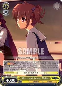 Afterschool Sunset, Makina (SR) - The Fruit of Grisaia - Weiss Schwarz card