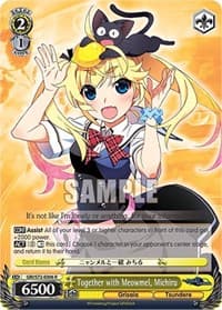 Together with Meowmel, Michiru - The Fruit of Grisaia - Weiss Schwarz card