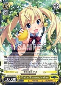Fruit of Remorse, Michiru - The Fruit of Grisaia - Weiss Schwarz card