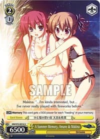 A Summer Memory, Amane & Makina - The Fruit of Grisaia - Weiss Schwarz card