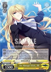 An Abrupt Visit, JB - The Fruit of Grisaia - Weiss Schwarz card