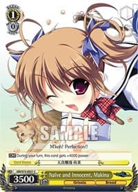 Naïve and Innocent, Makina - The Fruit of Grisaia - Weiss Schwarz card
