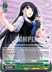 Lone Wolf Disposition, Yumiko - The Fruit of Grisaia - Weiss Schwarz card