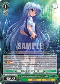 During the Peaceful Days, Kazuki (SR) - The Fruit of Grisaia - Weiss Schwarz card