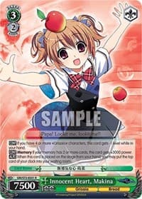 Innocent Heart, Makina - The Fruit of Grisaia - Weiss Schwarz card
