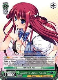 Assertive Stance, Amane (SR) - The Fruit of Grisaia - Weiss Schwarz card