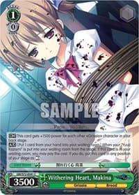 Withering Heart, Makina - The Fruit of Grisaia - Weiss Schwarz card