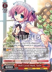 Well-Loved Maid, Sachi - The Fruit of Grisaia - Weiss Schwarz card