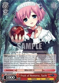 Fruit of Remorse, Sachi (SR) - The Fruit of Grisaia - Weiss Schwarz card