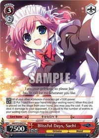 Blissful Days, Sachi - The Fruit of Grisaia - Weiss Schwarz card