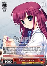 Guitarist, Amane - The Fruit of Grisaia - Weiss Schwarz card