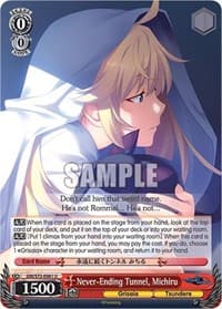 Never-Ending Tunnel, Michiru - The Fruit of Grisaia - Weiss Schwarz card