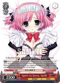 Spirit to Serve, Sachi - The Fruit of Grisaia - Weiss Schwarz card