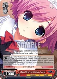Class Representative, Sachi - The Fruit of Grisaia - Weiss Schwarz card