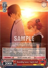Descending Sunset, Yuuji & Sachi - The Fruit of Grisaia - Weiss Schwarz card