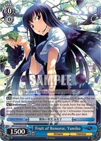 Fruit of Remorse, Yumiko - The Fruit of Grisaia - Weiss Schwarz card