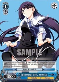 Ephemeral Girl, Yumiko (SR) - The Fruit of Grisaia - Weiss Schwarz card