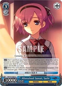 Afterschool Sunset, Sachi - The Fruit of Grisaia - Weiss Schwarz card