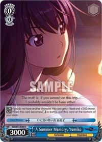 A Summer Memory, Yumiko - The Fruit of Grisaia - Weiss Schwarz card