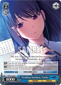 Throbbing Heartbeat, Yumiko - The Fruit of Grisaia - Weiss Schwarz card