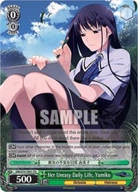 Her Uneasy Daily Life, Yumiko - The Fruit of Grisaia - Weiss Schwarz card