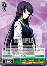 Yumiko Sakaki (SR) - The Fruit of Grisaia - Weiss Schwarz card