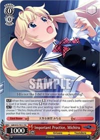 Important Practice, Michiru - The Fruit of Grisaia - Weiss Schwarz card