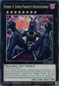 Number 15: Gimmick Puppet Giant Grinder (German) - "Nummer 15: Gimmick-Marionette Riesenfleischwolf" - Advent Calendar 2014 (Adventskalender ZEXAL-Edition) - YuGiOh card