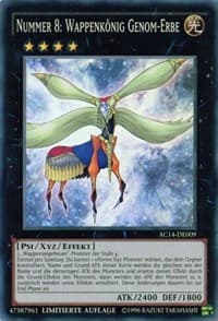 Number 8: Heraldic King Genom-Heritage (German) - "Nummer 8: Wappenkönig Genom-Erbe" - Advent Calendar 2014 (Adventskalender ZEXAL-Edition) - YuGiOh card