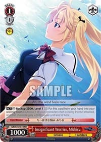 Insignificant Worries, Michiru - The Fruit of Grisaia - Weiss Schwarz card