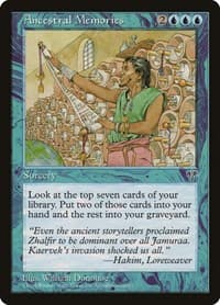 Ancestral Memories - Mirage - Magic: The Gathering card
