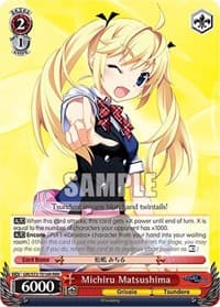 Michiru Matsushima (RRR) - The Fruit of Grisaia - Weiss Schwarz card