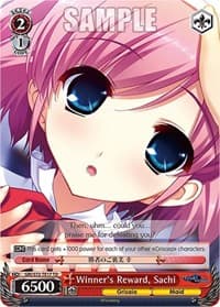 Winner's Reward, Sachi - The Fruit of Grisaia - Weiss Schwarz card