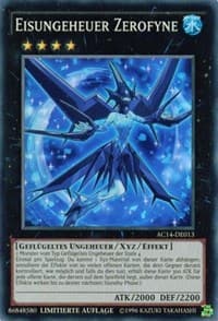 Ice Beast Zerofyne (German) - "Eisungeheuer Zerofyne" - Advent Calendar 2014 (Adventskalender ZEXAL-Edition) - YuGiOh card