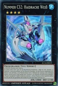 Number C32: Shark Drake Veiss (German) - "Nummer C32: Haidrache Weiß" - Advent Calendar 2014 (Adventskalender ZEXAL-Edition) - YuGiOh card