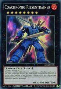 Coach King Giantrainer (German) - "Coachkönig Riesentrainer" - Advent Calendar 2014 (Adventskalender ZEXAL-Edition) - YuGiOh card