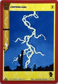 Lightning Aura - Native: First Edition Release Event Deck - MetaZoo card