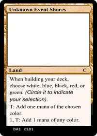 Unknown Event Shores - Un-Known Event Playtest Cards - Magic: The Gathering card