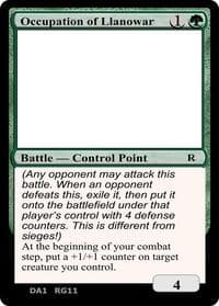 Occupation of Llanowar - Un-Known Event Playtest Cards - Magic: The Gathering card