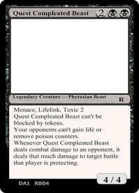 Quest Compleated Beast - Un-Known Event Playtest Cards - Magic: The Gathering card